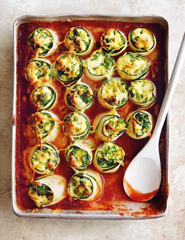 Courgettecanneloni met ricotta Courgettecanneloni met ricotta